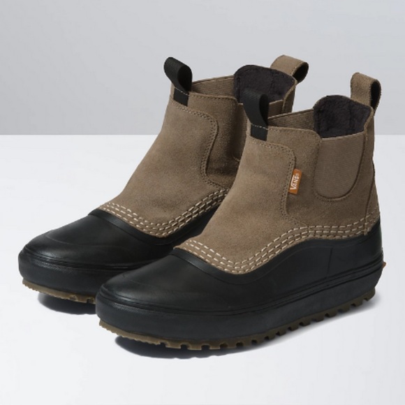 NWT Vans Standard MID Chelsea Snow Rain MTE Boots Walnut Brown
